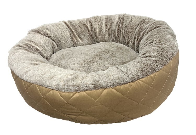 HAPPY TAILS DOG BED 24" x 20" x 7" - SAND