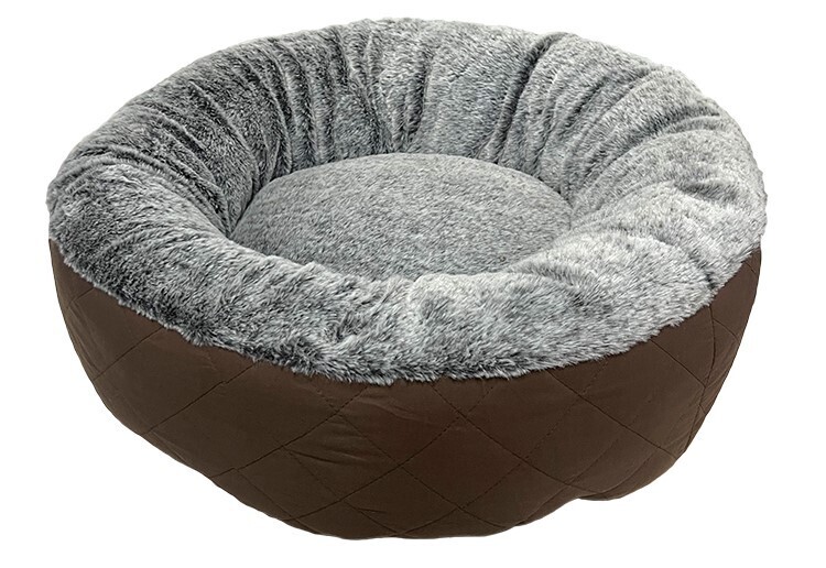 HAPPY TAILS DOG BED 24" x 20" x 7" - CHOCOLATE