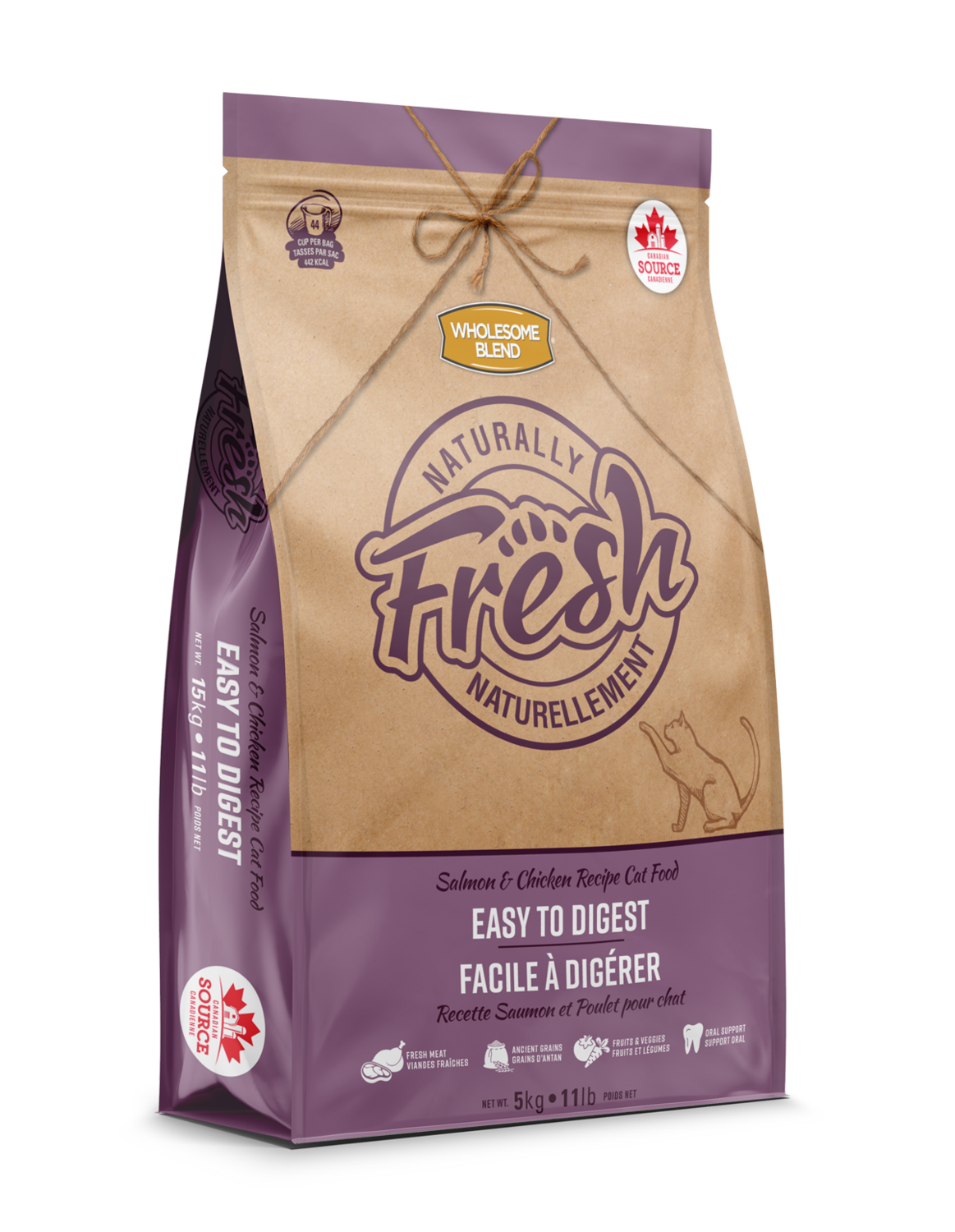 WHOLESOME BLEND NATURALLY FRESH CAT - SALMON & CHICKEN 5KG