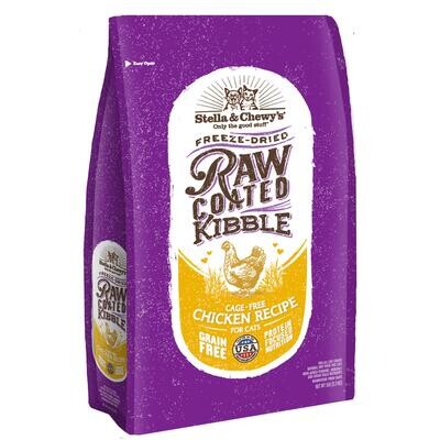 STELLA & CHEWY'S RAW COATED KIBBLE FOR CATS CHICKEN 5 LB