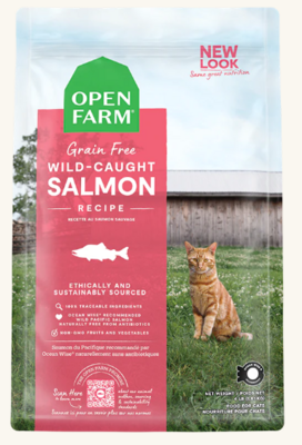 OPEN FARM GRAIN FREE CAT FOOD - SALMON 4 LB
