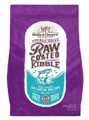 STELLA &amp; CHEWY&#39;S RAW COATED KIBBLE FOR CATS SALMON 10lb