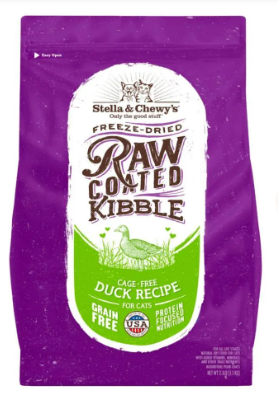STELLA & CHEWY'S RAW COATED KIBBLE FOR CATS DUCK 5 LB