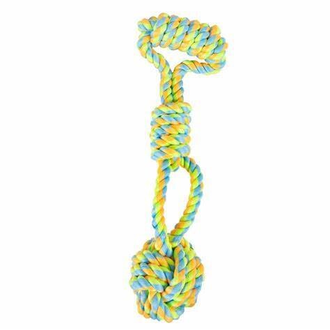BUD'Z MONKEY FIST WITH HANDLE ROPE TOY