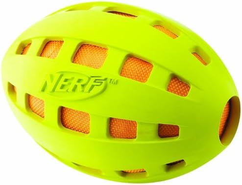 NERF DOG SQUEEZE &amp; CRUNCH FOOTBALL