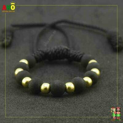 Pulsera Tejida Macrame Oro18k