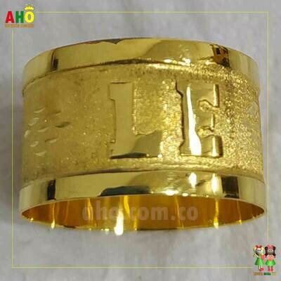 Anillo Tubo Personalizado Oro18k