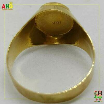 Anillo Virgen 3 Oros para Hombre Oro18k