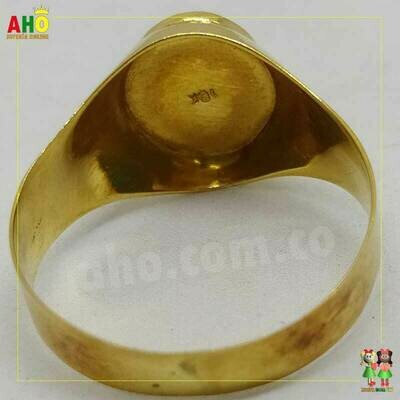 Anillo Virgen 3 Oros para Hombre Oro18k