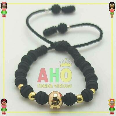 Pulsera Tejida Macrame Oro18k
