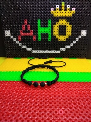 Pulsera Tejida Macrame Oro18k