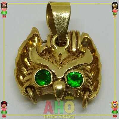 Dije Buho Movible Oro18K