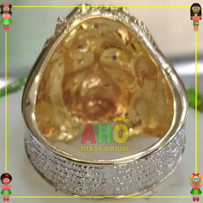 Anillo Rostro Jesus Oro18k
