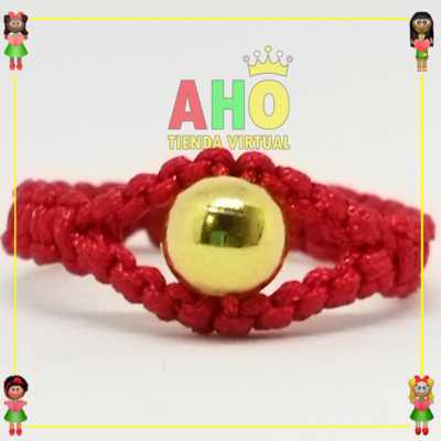 Anillo Tejido Macrame Oro18k