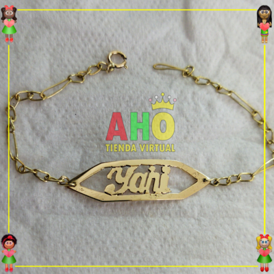 Pulsera Personalizada ANA Oro18k