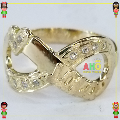Anillo Infinito para Mujer Oro18k