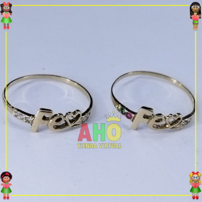 Anillo Fe Oro18k