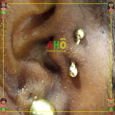 Piercing Seguridad Oreja Oro18k