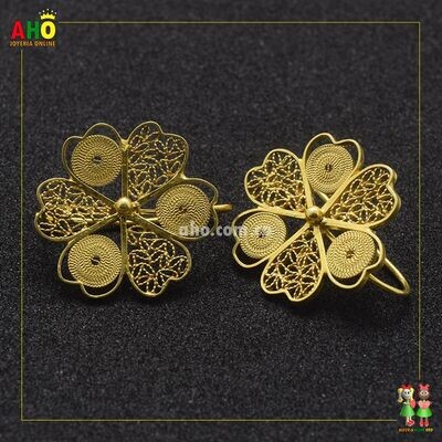Aretes Filigrana Arte Chocoano Oro18k