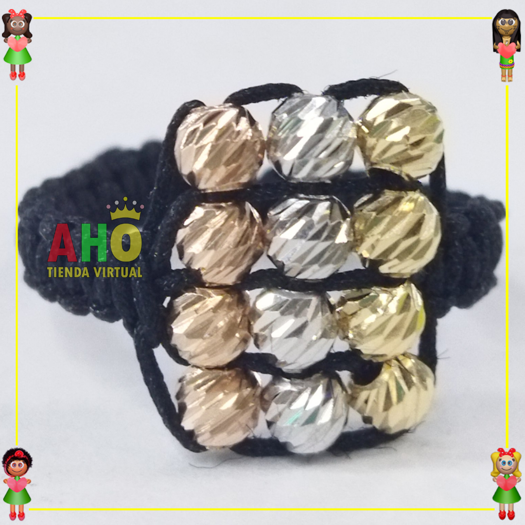 Anillo Tejido Macrame Oro18k