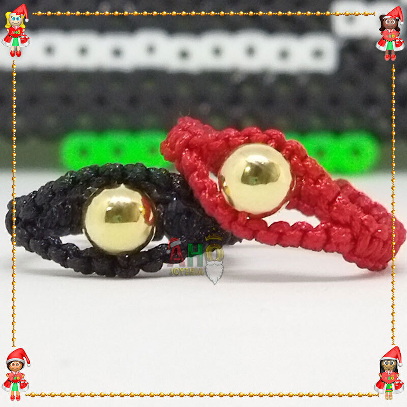 Anillo Tejido Macrame Oro18k