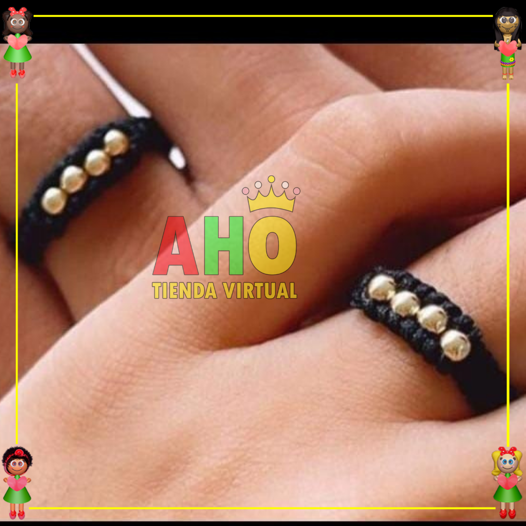 Anillo Tejido Macrame Oro18k