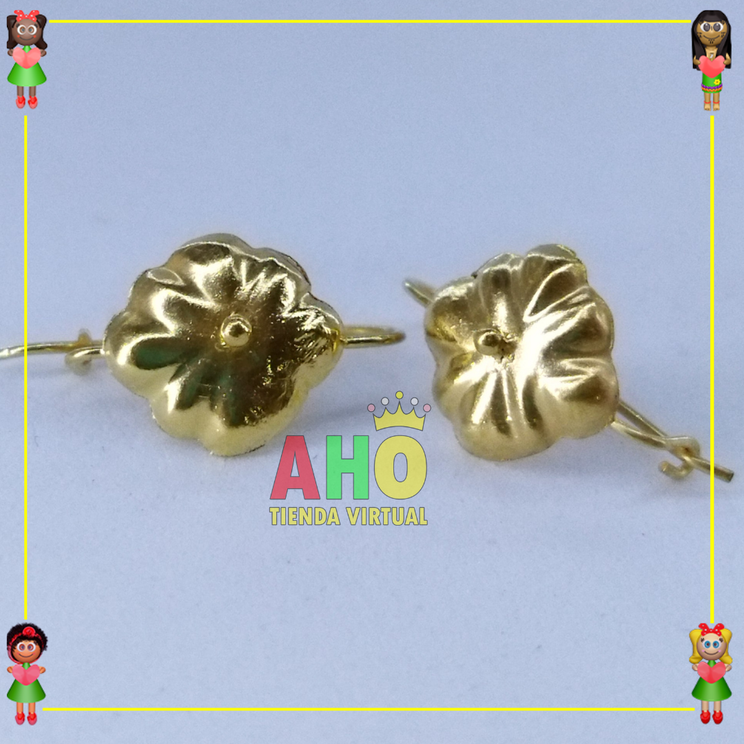 Aretes Troquel Oro18k