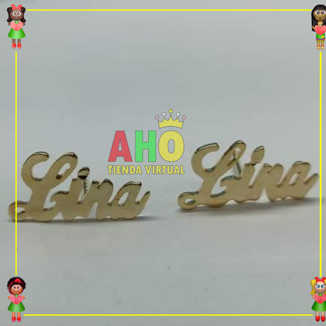 Topos Nombre lina Oro18k
