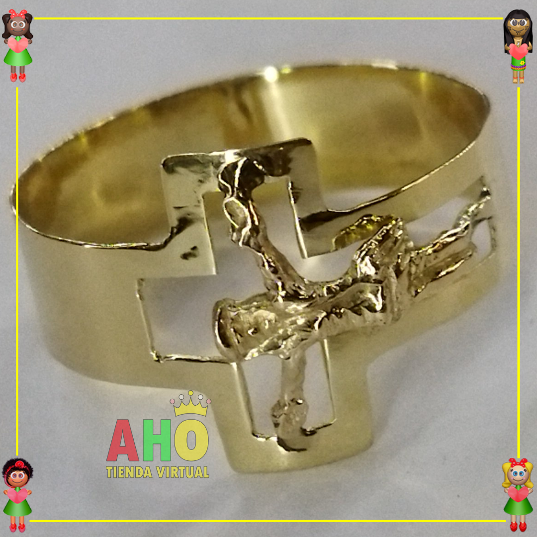 Anillo Cristo Oro18k