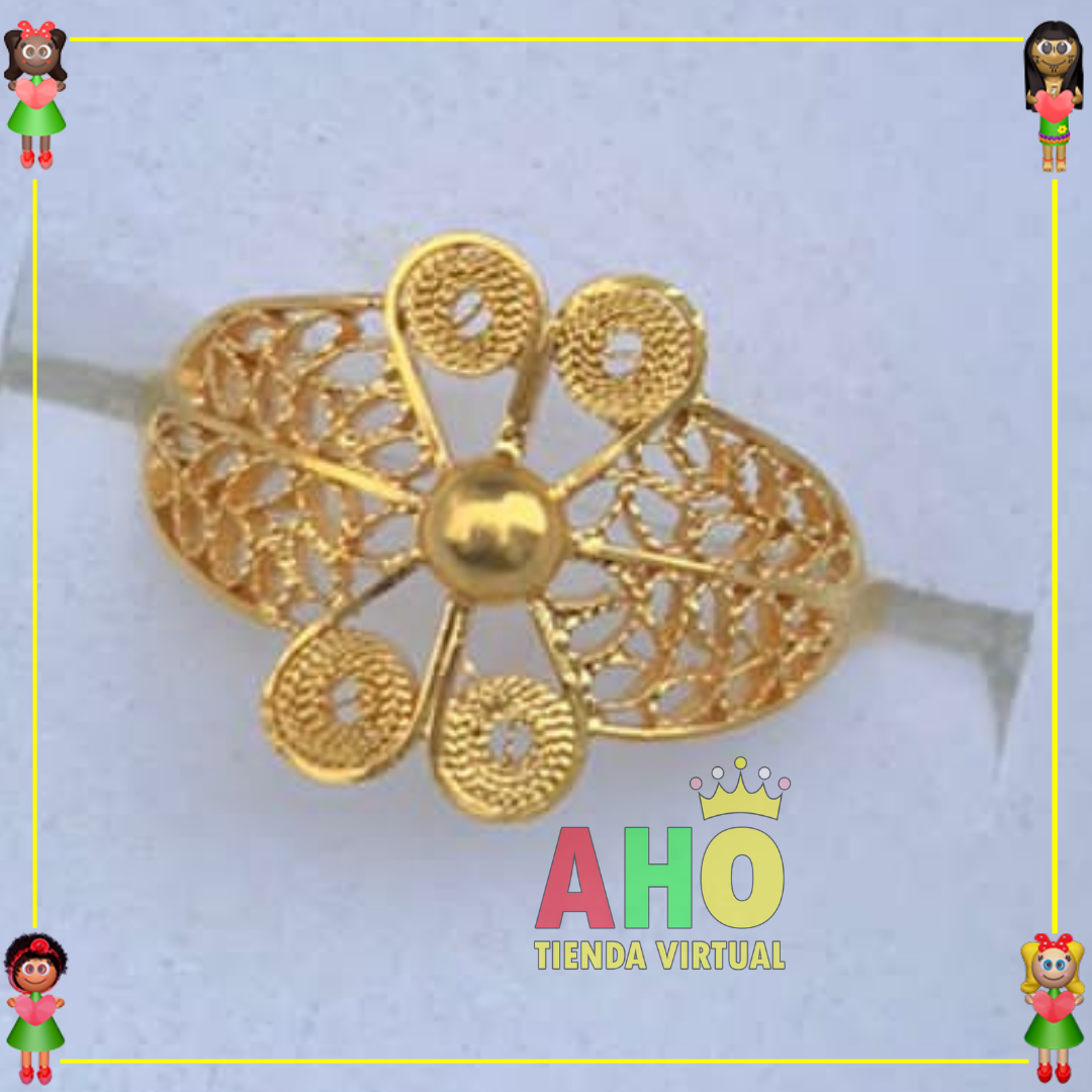 Anillo Filigrana Arte Chocoano Oro18k