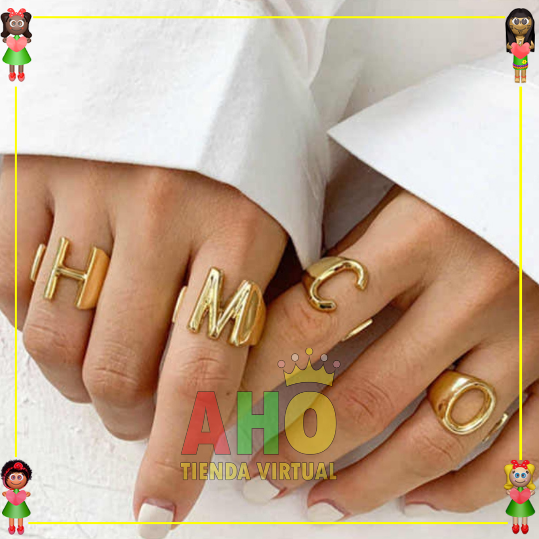 Anillo Letra Oro18k