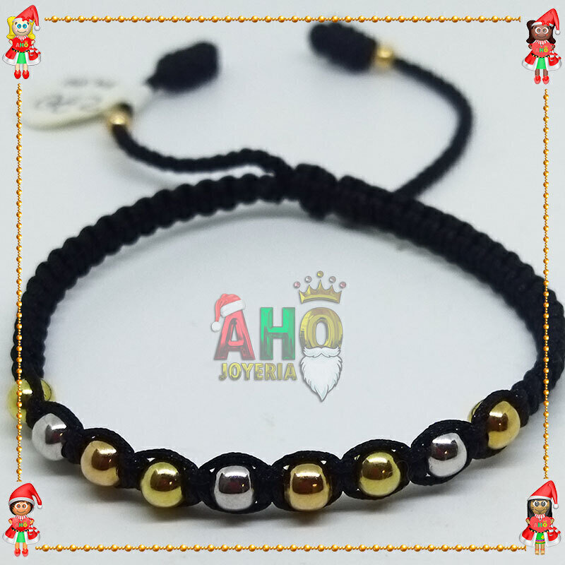 Pulsera Tejida Macrame Oro18k