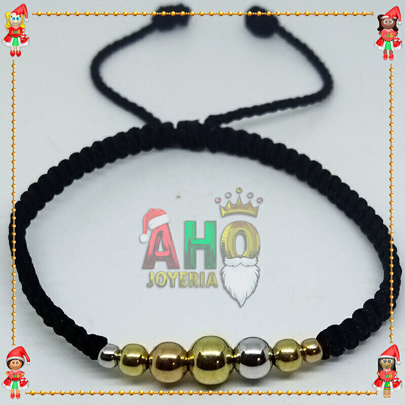 Pulsera Tejida Macrame Oro18k