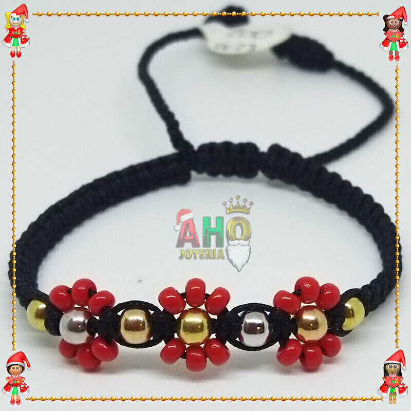 Pulsera Tejida Macrame Oro18k