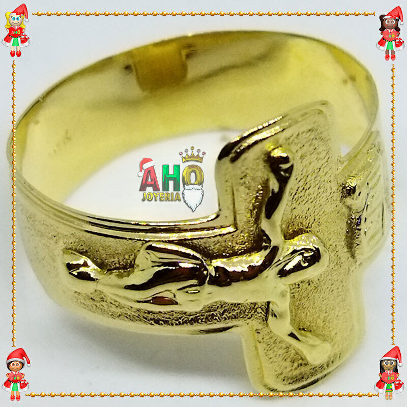 Anillo Cristo Oro Chocoano Oro18k
