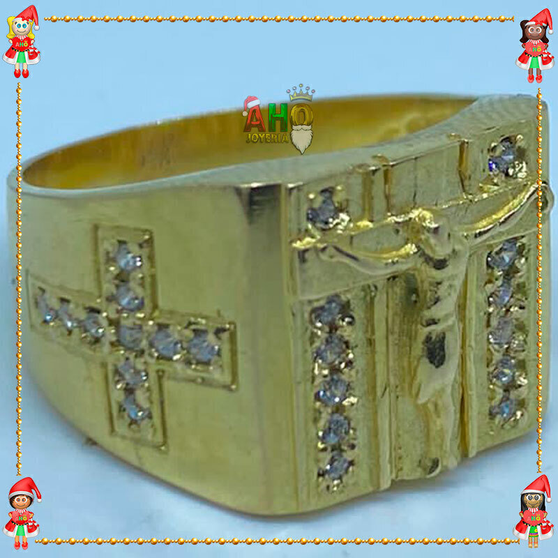 Anillo Cristo Oro Chocoano Oro18k