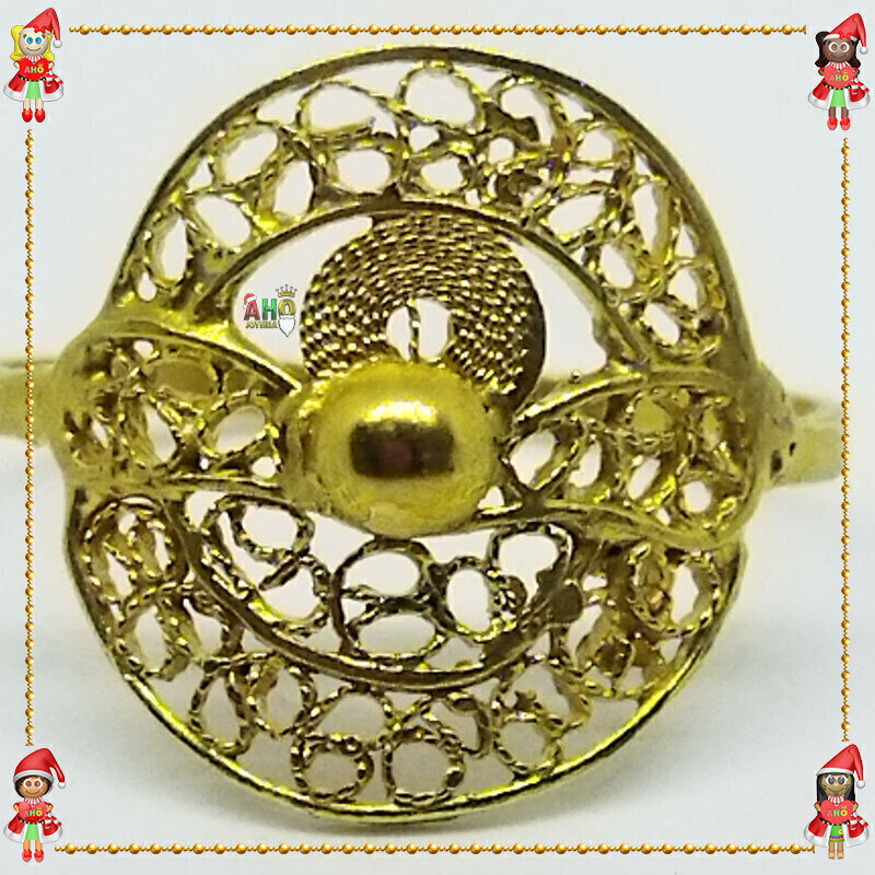 Anillo Filigrana Arte Chocoano Oro18k