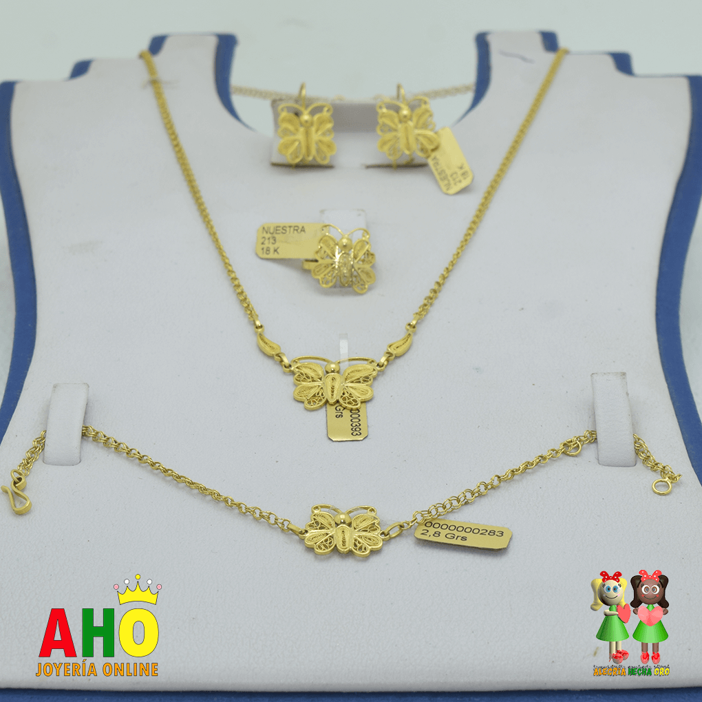 Aderezo Niños Oro Chocoano Oro18k