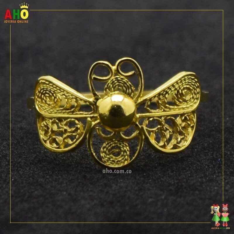 Anillo Filigrana Arte Chocoano Oro18k