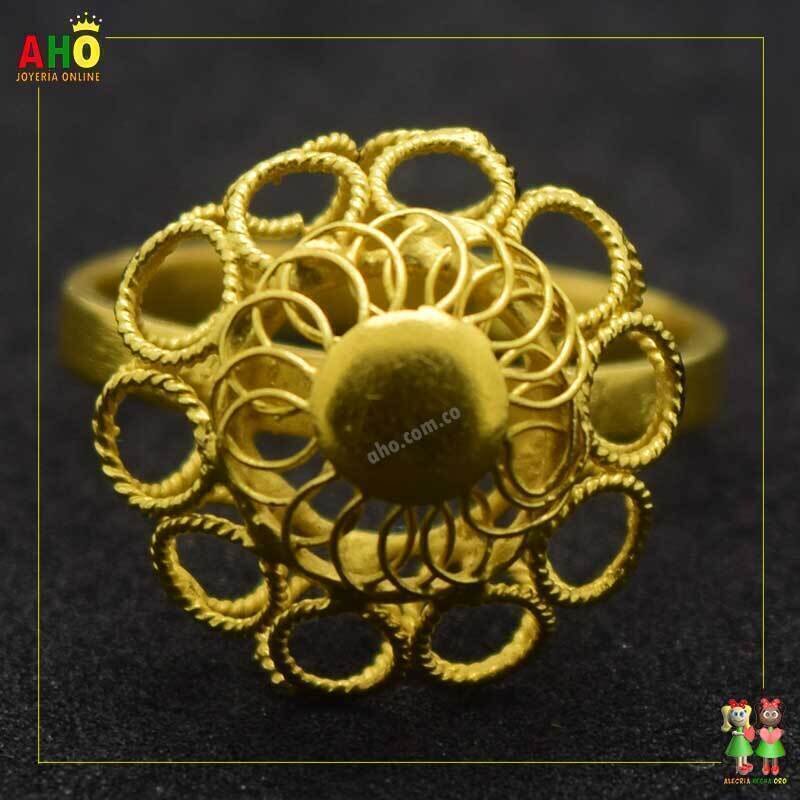 Anillo Filigrana Arte Chocoano Oro18k