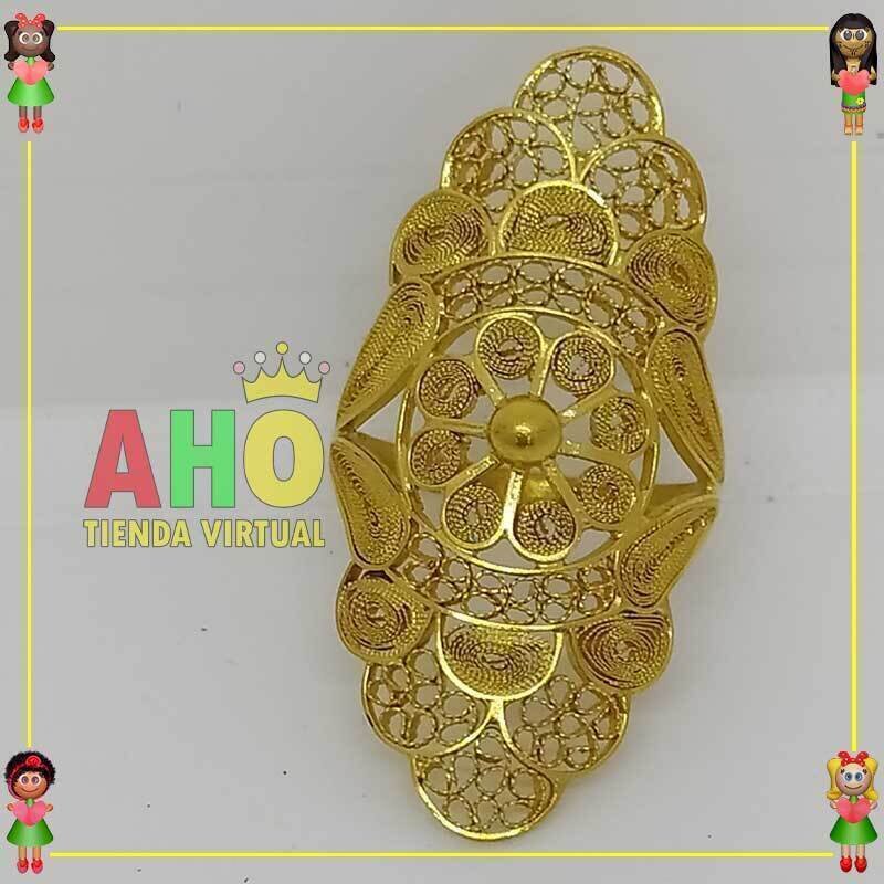 Anillo Filigrana Arte Chocoano Oro18k