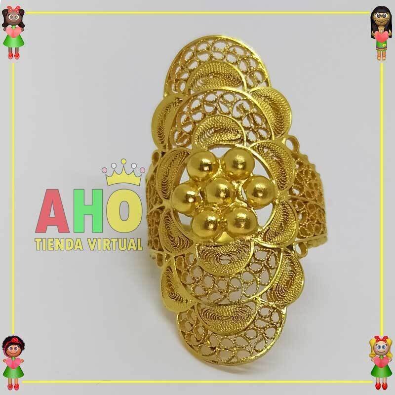 Anillo Filigrana Arte Chocoano Oro18k