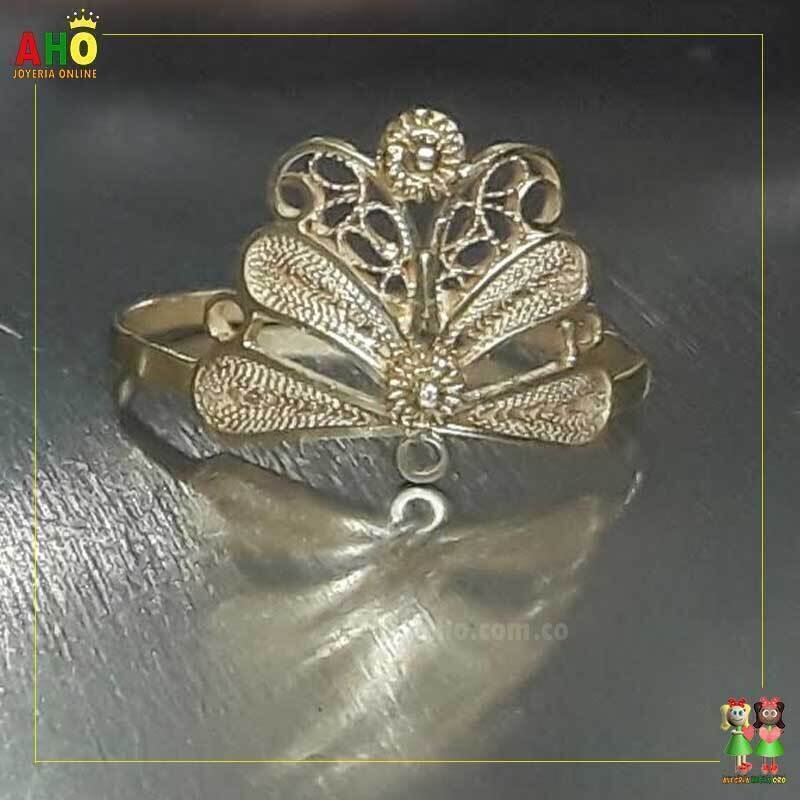 Anillo Filigrana Arte Chocoano Oro18k
