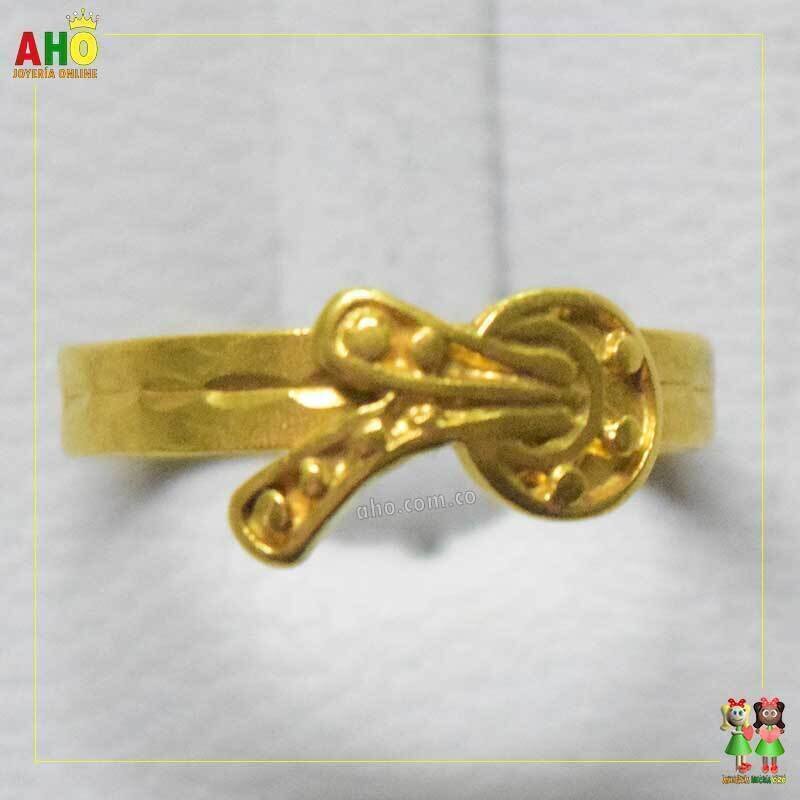 Anillo Correa Arte Chocoano Oro18k