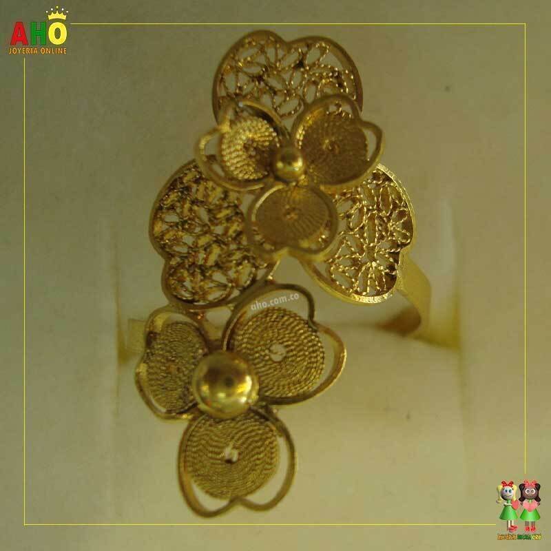 Anillo Filigrana Arte Chocoano Oro18k