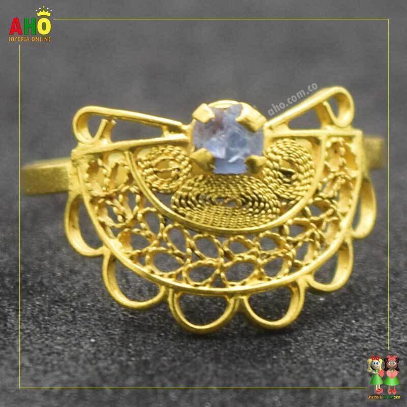 Anillo Filigrana Arte Chocoano Oro18k