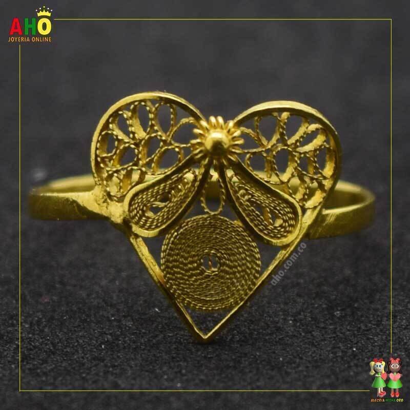 Anillo Filigrana Arte Chocoano Oro18k