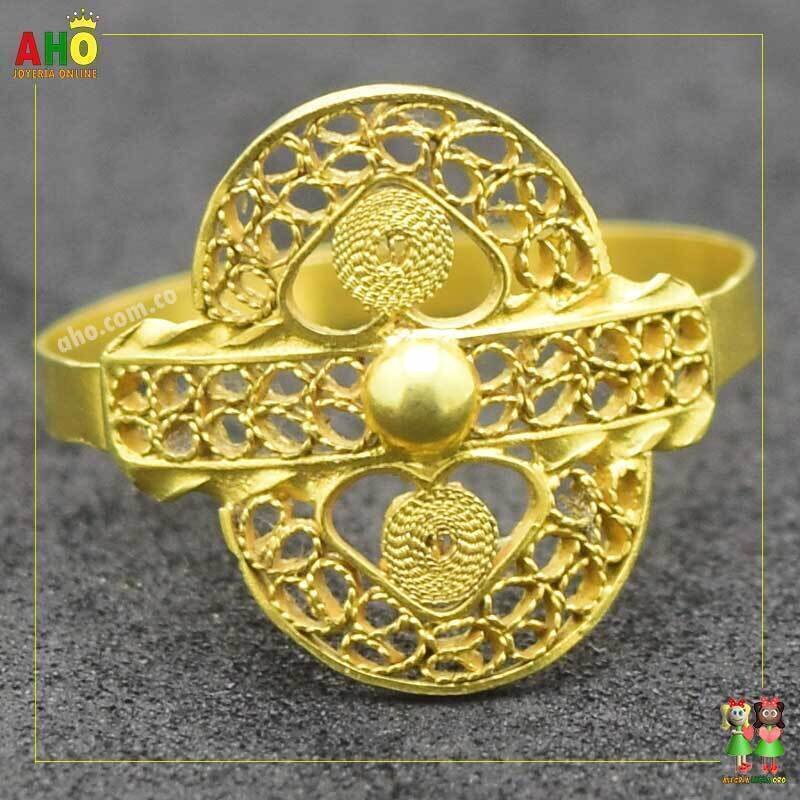Anillo Filigrana Arte Chocoano Oro18k