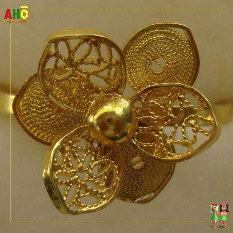 Anillo Filigrana Arte Chocoano Oro18k