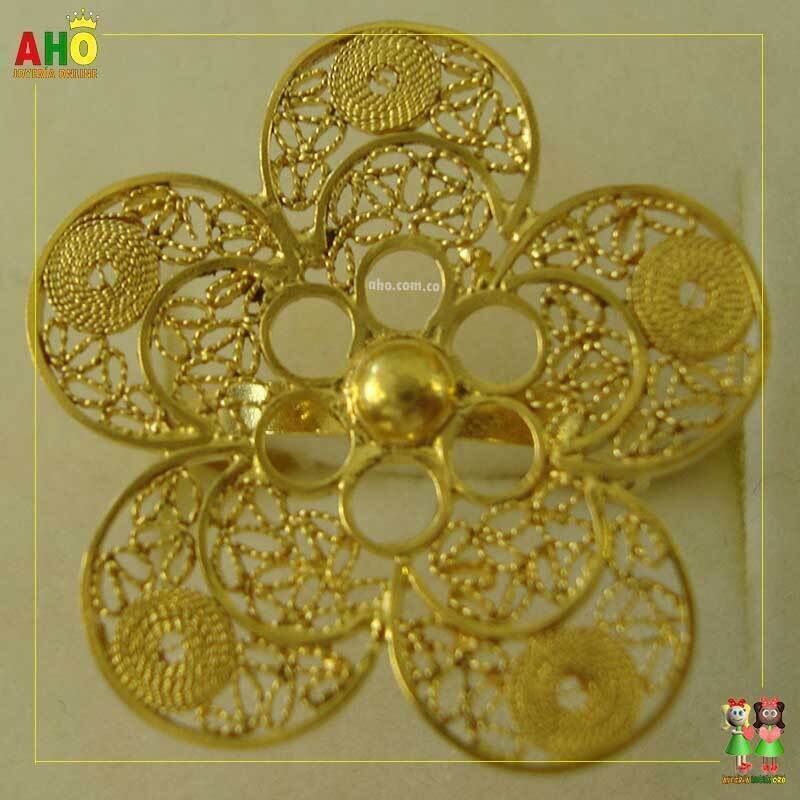 Anillo Filigrana Arte Chocoano Oro18k